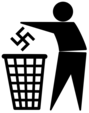 Socha Svätopluka má na štíte fašistický znak